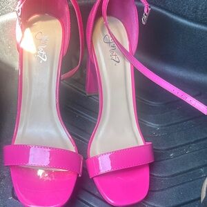 Pink High Heel Sandals